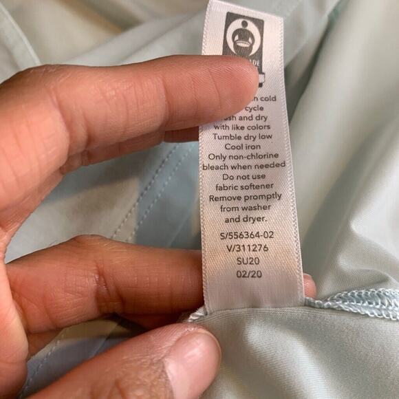 Athleta T Shirt Womens M Medium Sky Ultimate Hybrid Short Sleeve Mesh Panels - Picture 10 of 12